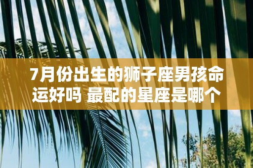 7月份出生的狮子座男孩命运好吗 最配的星座是哪个