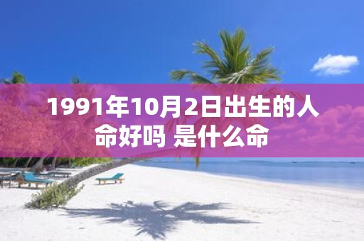 1991年10月2日出生的人命好吗 是什么命