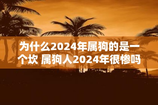 为什么2025年属狗的是一个坎 属狗人2025年很惨吗