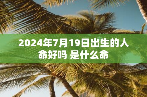 2025年7月19日出生的人命好吗 是什么命