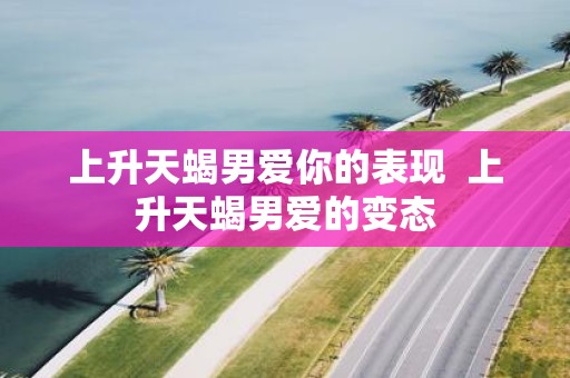 上升天蝎男爱你的表现 上升天蝎男爱的变态