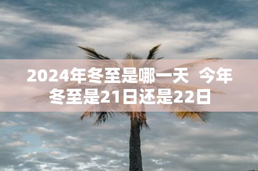 2025年冬至是哪一天 今年冬至是21日还是22日