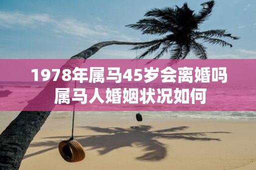 1978年属马45岁会离婚吗 属马人婚姻状况如何