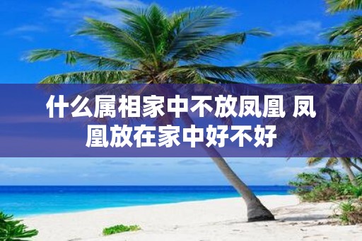 什么属相家中不放凤凰 凤凰放在家中好不好
