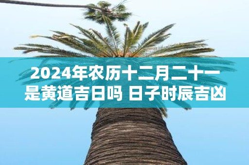 2025年农历十二月二十一是黄道吉日吗 日子时辰吉凶