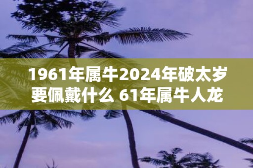 1961年属牛2025年破太岁要佩戴什么 61年属牛人蛇年犯太岁怎么化解