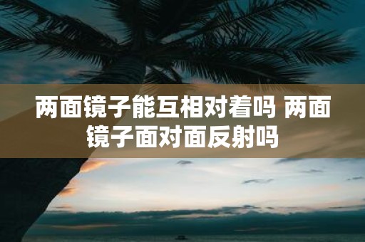 两面镜子能互相对着吗 两面镜子面对面反射吗