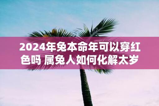 2025年兔本命年可以穿红色吗 属兔人如何化解太岁
