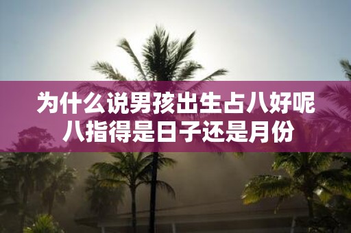 为什么说男孩出生占八好呢 八指得是日子还是月份