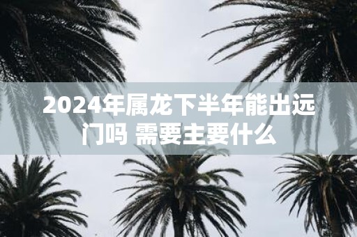 2025年属龙下半年能出远门吗 需要主要什么