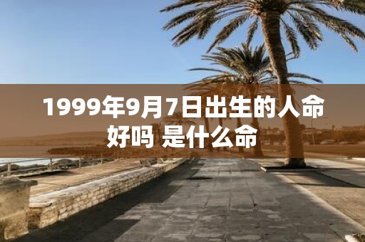 1999年9月7日出生的人命好吗 是什么命