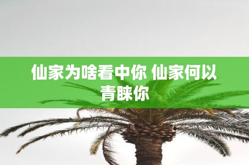 仙家为啥看中你 仙家何以青睐你