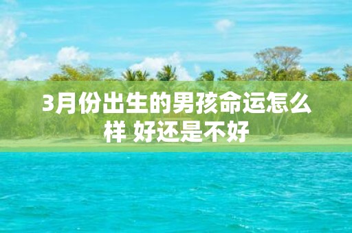 3月份出生的男孩命运怎么样 好还是不好