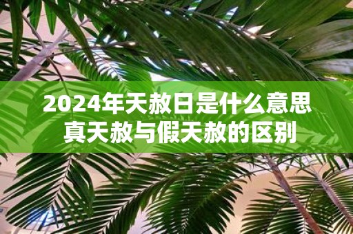 2025年天赦日是什么意思 真天赦与假天赦的区别
