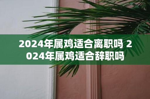 2025年属鸡适合离职吗 2025年属鸡适合辞职吗