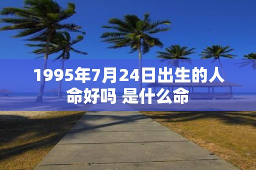 1995年7月24日出生的人命好吗 是什么命