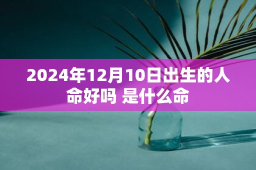 2025年12月10日出生的人命好吗 是什么命