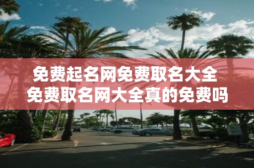 免费起名网免费取名大全 免费取名网大全真的免费吗