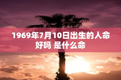 1969年7月10日出生的人命好吗 是什么命