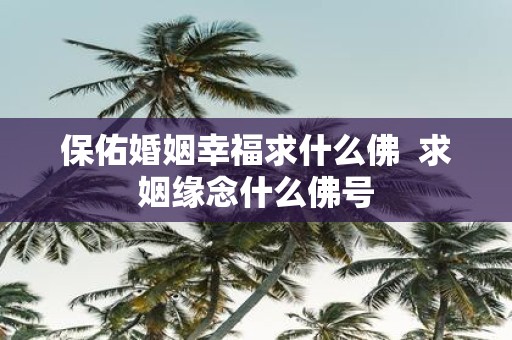 保佑婚姻幸福求什么佛 求姻缘念什么佛号