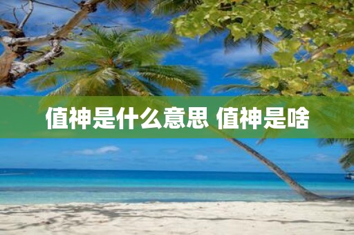 值神是什么意思 值神是啥