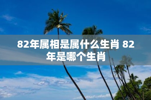 82年属相是属什么生肖 82年是哪个生肖