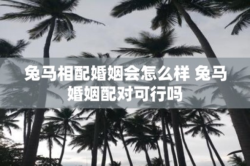 兔马相配婚姻会怎么样 兔马婚姻配对可行吗