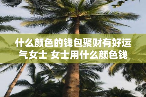 什么颜色的钱包聚财有好运气女士 女士用什么颜色钱包聚财吉祥