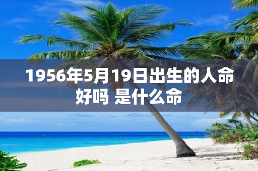 1956年5月19日出生的人命好吗 是什么命