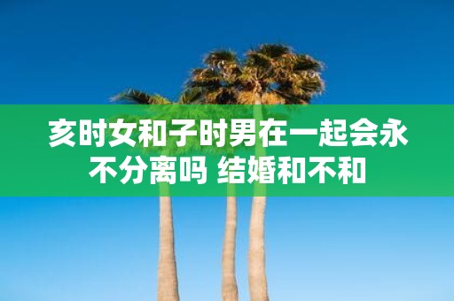 亥时女和子时男在一起会永不分离吗 结婚和不和