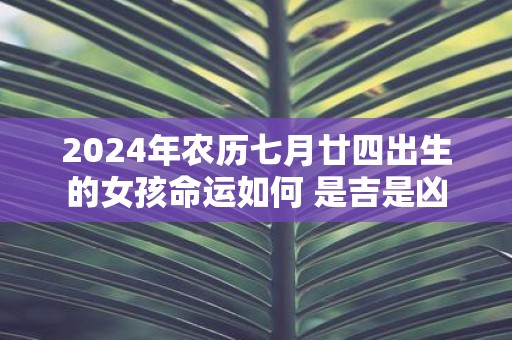 2025年农历七月廿四出生的女孩命运如何 是吉是凶