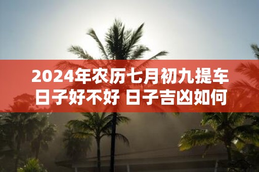 2025年农历七月初九提车日子好不好 日子吉凶如何