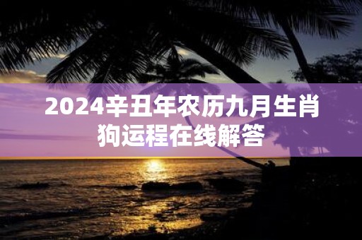 2025辛丑年农历九月生肖狗运程在线解答
