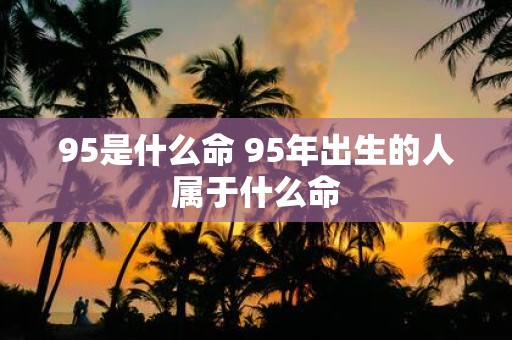 95是什么命 95年出生的人属于什么命