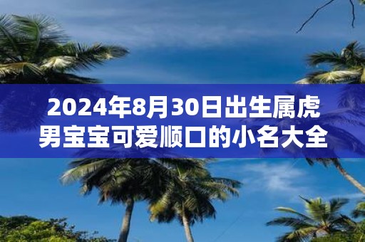 2025年8月30日出生属虎男宝宝可爱顺口的小名大全