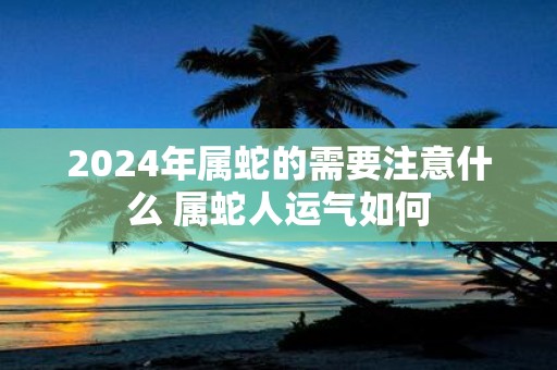 2025年属蛇的需要注意什么 属蛇人运气如何