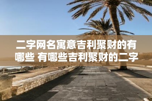二字网名寓意吉利聚财的有哪些 有哪些吉利聚财的二字网名