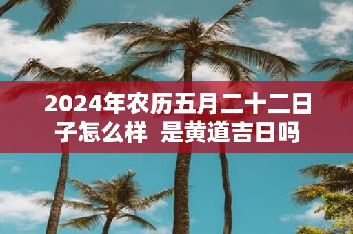 2025年农历五月二十二日子怎么样  是黄道吉日吗