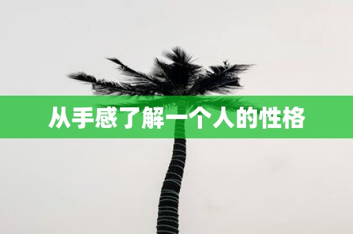 从手感了解一个人的性格