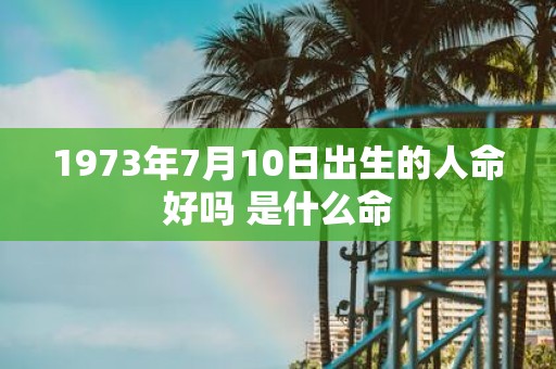 1973年7月10日出生的人命好吗 是什么命