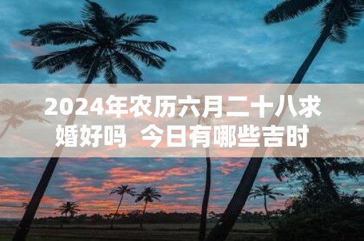 2025年农历六月二十八求婚好吗 今日有哪些吉时