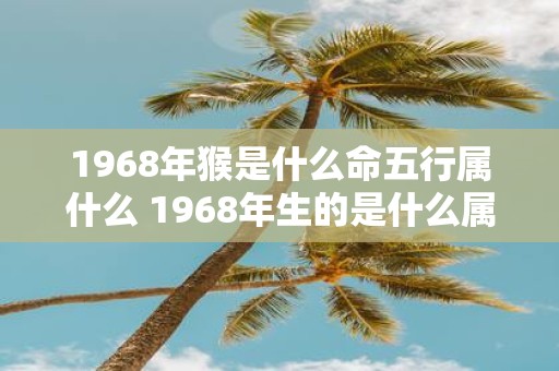 1968年猴是什么命五行属什么 1968年生的是什么属相属于哪个五行