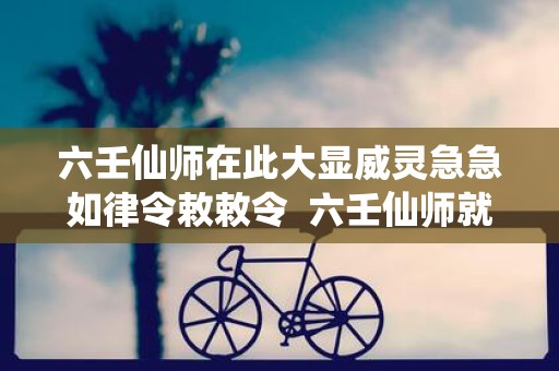 六壬仙师在此大显威灵急急如律令敕敕令 六壬仙师就是鬼