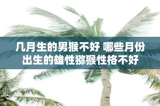 几月生的男猴不好 哪些月份出生的雄性猕猴性格不好