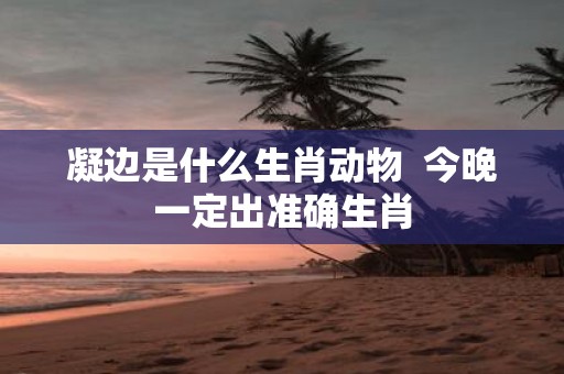 凝边是什么生肖动物 今晚一定出准确生肖
