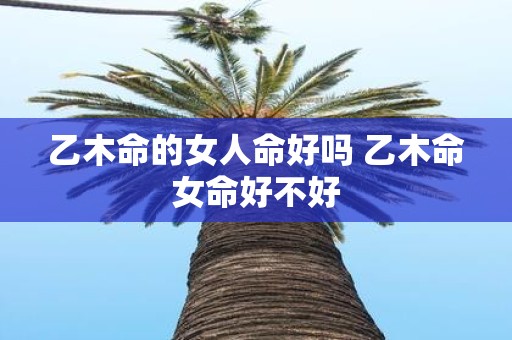 乙木命的女人命好吗 乙木命女命好不好