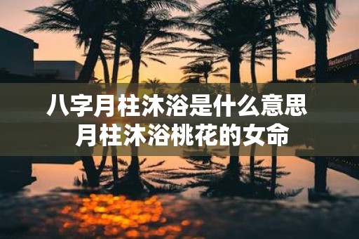 八字月柱沐浴是什么意思 月柱沐浴桃花的女命