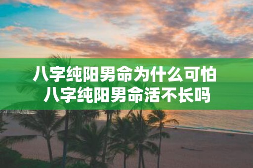 八字纯阳男命为什么可怕 八字纯阳男命活不长吗