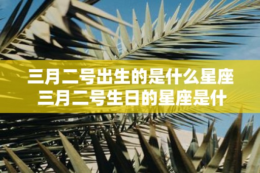 三月二号出生的是什么星座 三月二号生日的星座是什么