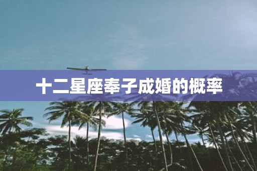 十二星座奉子成婚的概率